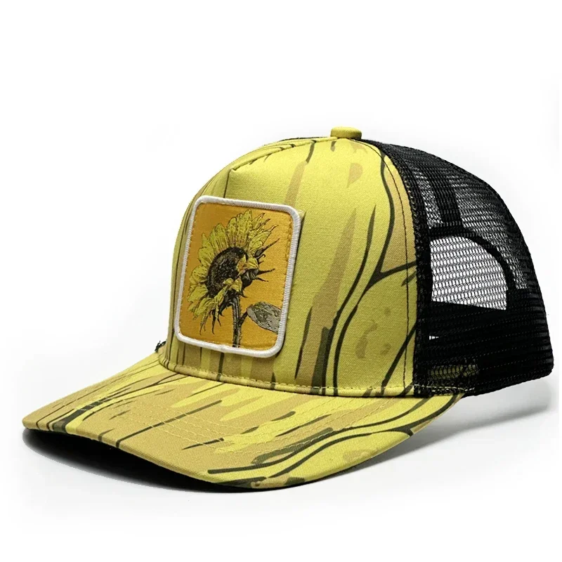 Роскошная бейсболка в стиле хип-хоп с подсолнухом спортивная шляпа Snapback для