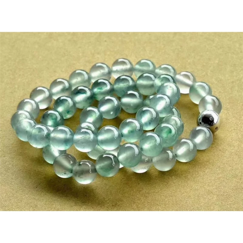 Нефритовый Браслет солнце зеленый лед натуральный с сертификатом