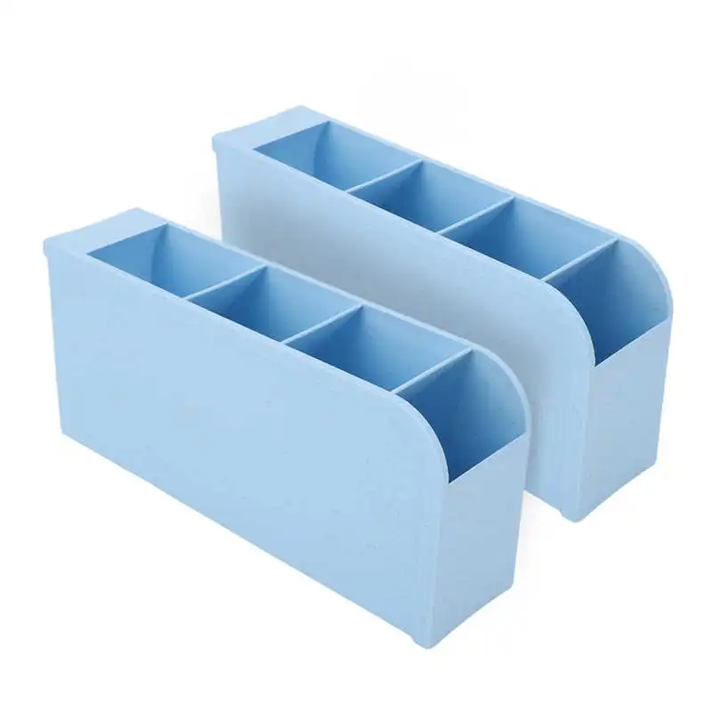 

Makeup Brush Holder Small Blue Storage Brush Case for Home