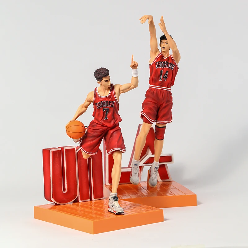

Slam Dunk 14 Mitsui Hisashi 7 Miyagi Ryota GK Statue Collectible Figure Model Toy
