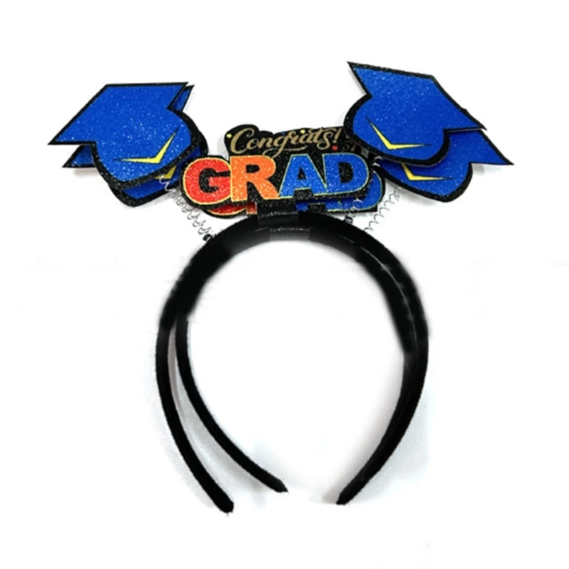 

Graduation Season Party Headband Glittering Graduate Ceremony Festive Hairhoop Drop Shipping