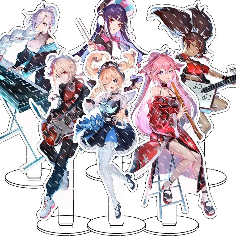 

Anime Genshin Impact Figure Raiden Shogun Sangonomiya Kokomi Aloy New Acrylic Stand Model Plate Desk Decor Fan Gifts Cosplay Hot