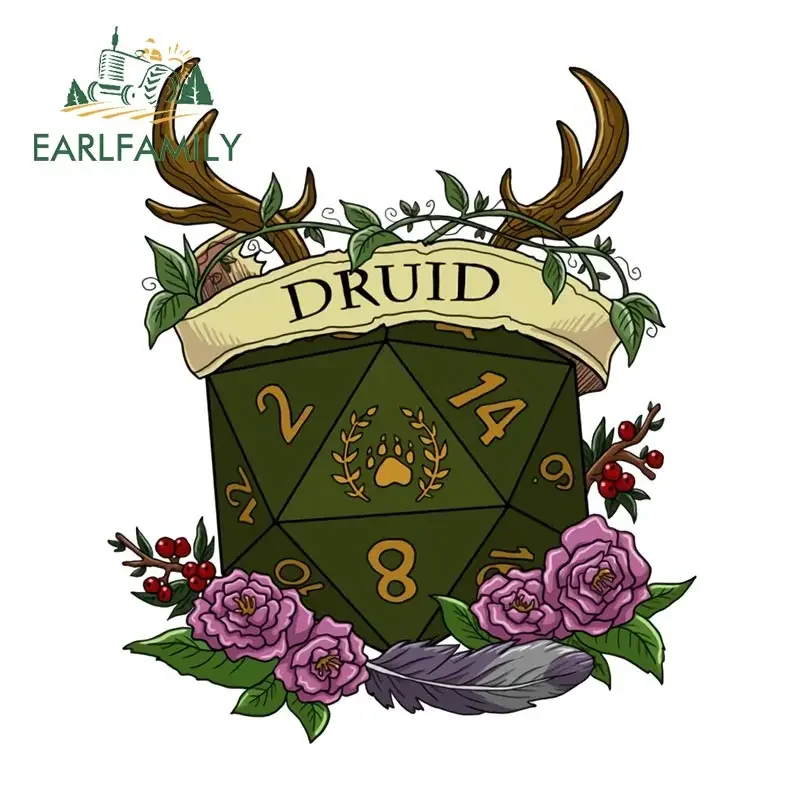 

EARLFAMILY 13 см для Dnd Wizard, автомобильные наклейки, индивидуальные граффити, наклейки, окклюзия, царапины, декор для лобового стекла, автомобильная этикетка