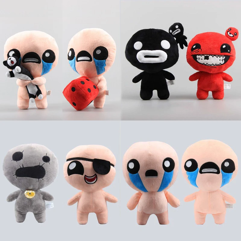 Set of 2pcs The Binding of Isaac Plush Toy Doll Afterbirth Rebirth Stuffed Figures Keeper Cosplay Props Fans Collection Kid Gift