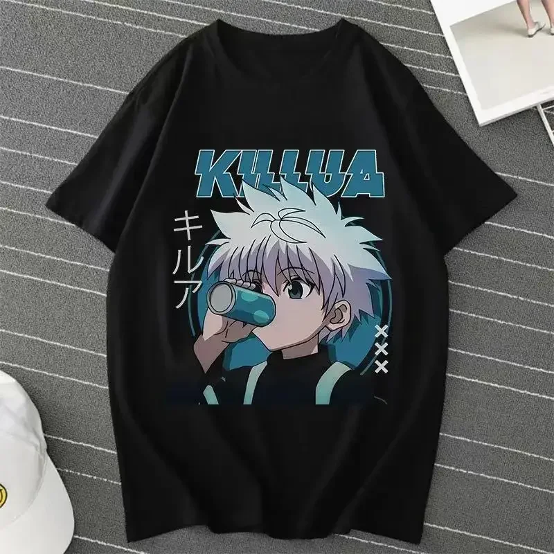 Новые футболки с аниме Hunter X Killua Zoldyck мужские HXH Аниме Повседневная Новая модная