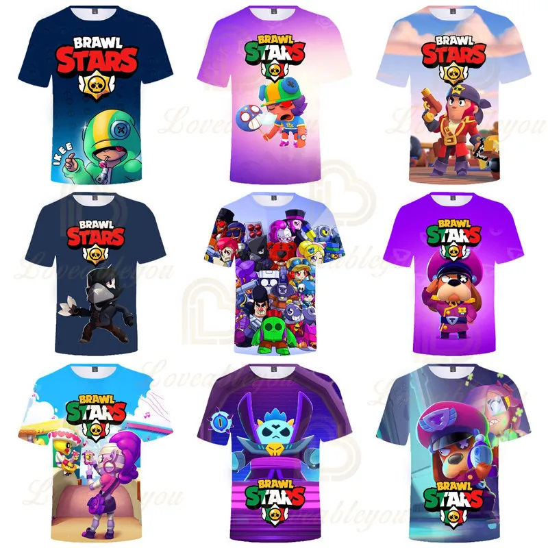 

Cartoon T Shirts Leon Sandy Tick Star, Game 6 To 19 Years Kids Janet Bonnie Ruffs 3D T Shirts Boys Girls Tops Children Clothes