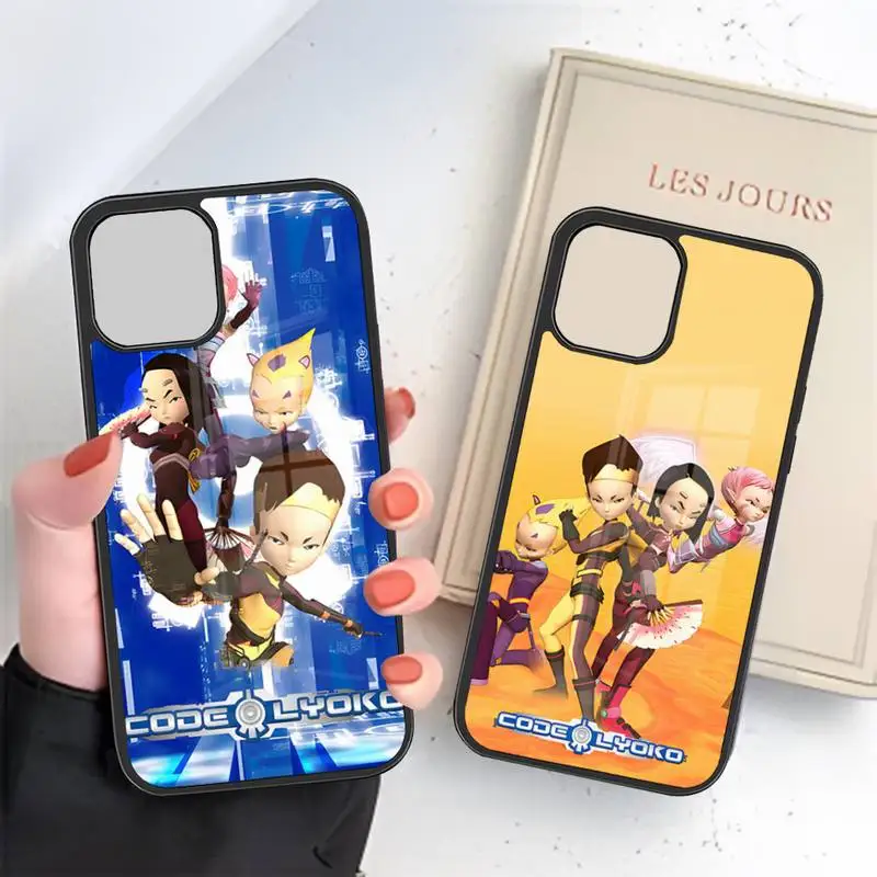 Чехол для телефона Lyoko с мультяшным кодом, ПК + ТПУ дизайн для Samsung Galaxy S22 S10 S21 S20 S30 Plus Ultra Note 10 Pro 20, задняя крышка