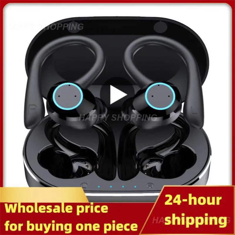 

Wireless Headphones 50hz 20khz Real-time Power Display Hifi Powerful Power Reserve Ear Clip Half In-ear With Led Smart Display