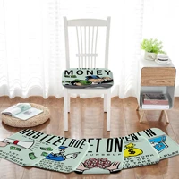monopoly time is money tie rope stool pad patio home kitchen office chair seat cushion pads sofa seat 40x40cm buttocks pad