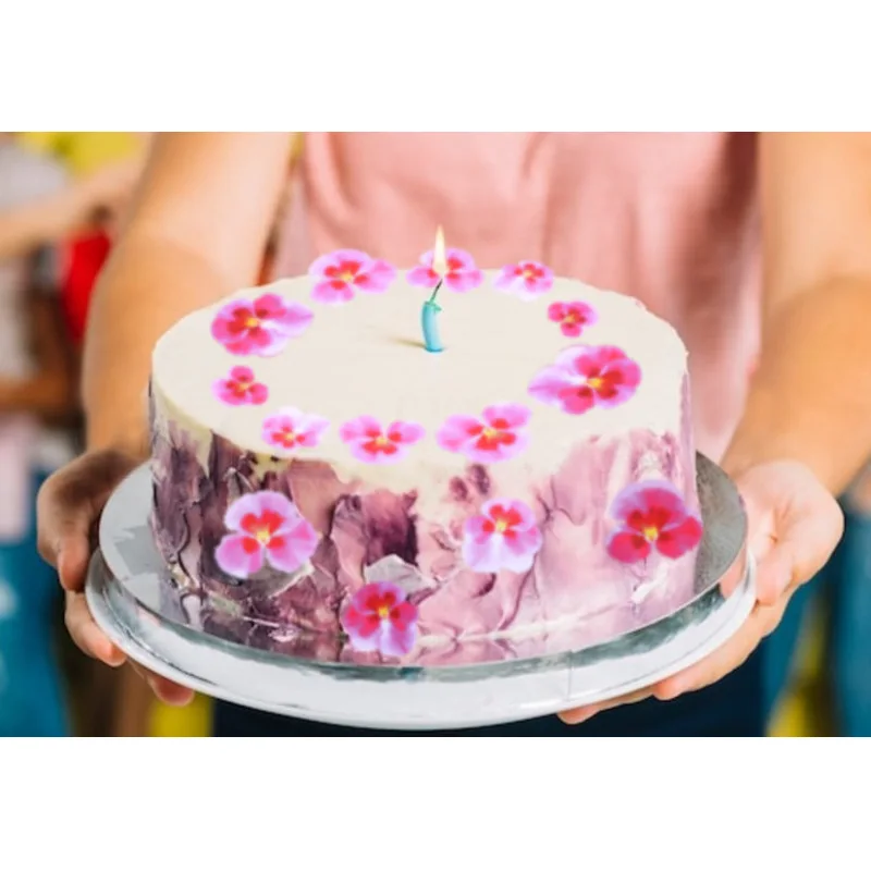 100 г. набор бумажных украшений для кексов фиолетовые украшения торта на свадьбу