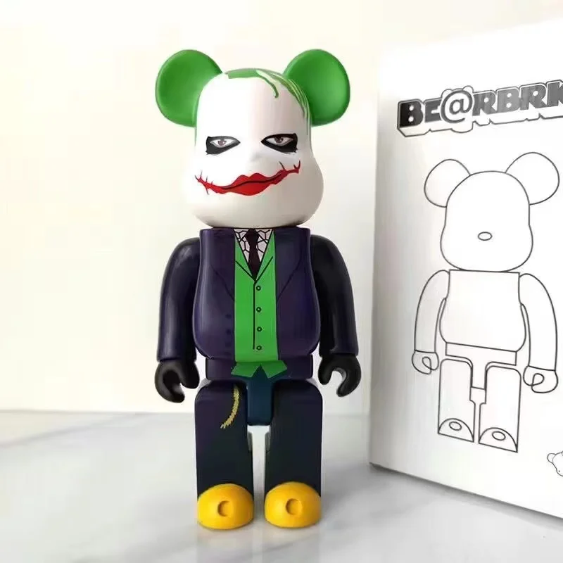 

Kawaii Bearbrick 400% POP Toy Figure Model 28cm Clown Game Anime Action Figure Doll Hobbies Home Decoration Statue Birthday Gift