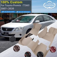 car floor mats for toyota premio allion t260 20072020 waterproof carpet luxury leather mat car accessories auto rugs full set