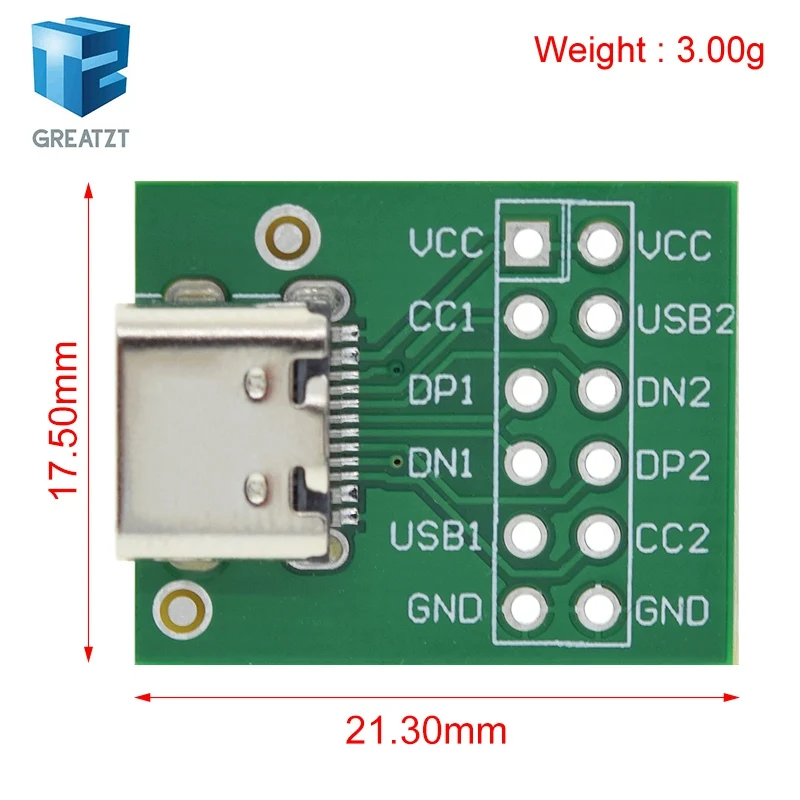 1/5 шт. USB-адаптер для тестовой платы