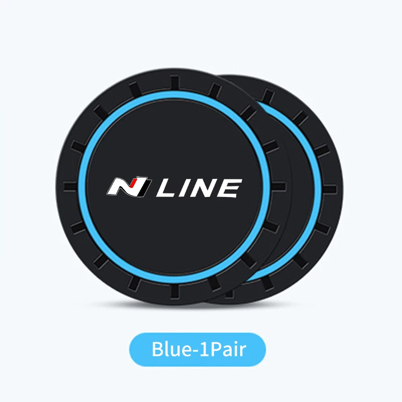 

2 шт. силиконовый автомобильный держатель для стакана с водой, противоскользящий коврик для Hyundai N Line i20 i30 Sonata Tucson Azera Elantra Veloster