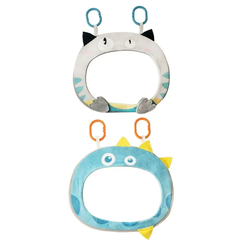 

Car Baby Rearview Mirror Wide View Rear Adjustable Safety Seat Back Mirrors Infants Cartoon Toy