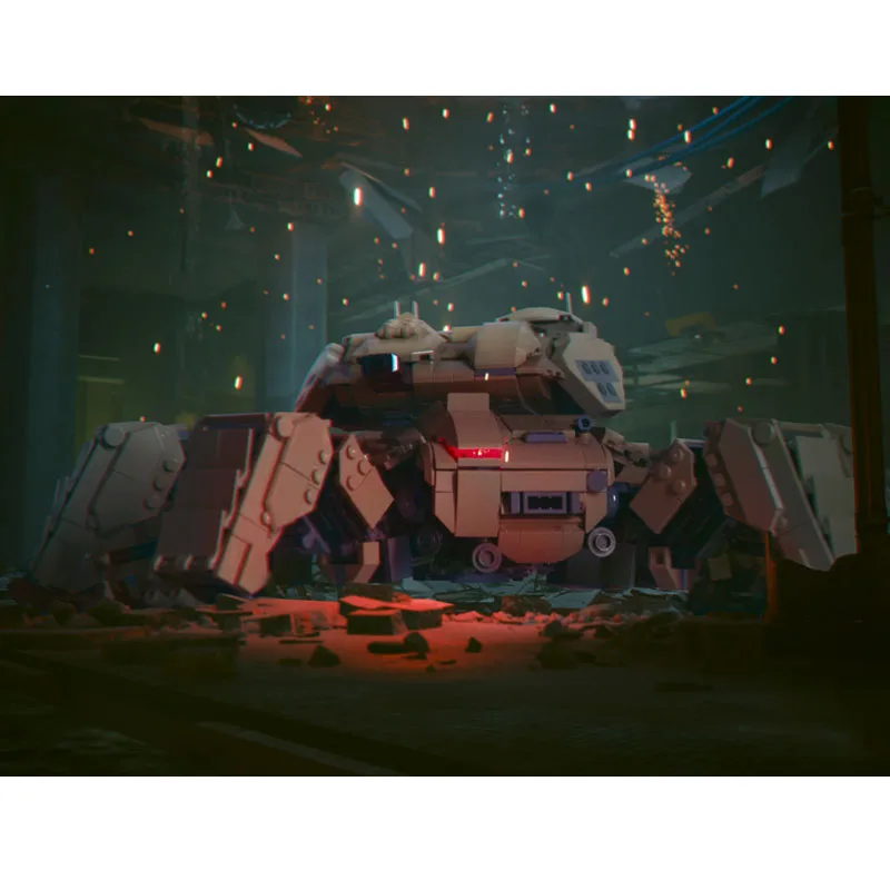 Фото MOC-212379 Конструктор MOC: Механические Монстры, Военная Серия, Модульный Танк, 1923 Детали, Игрушки, Креативные Кирпичики №2