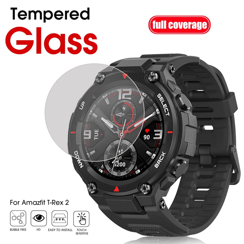 

1/3/5pcs Screen Protector Film Replacement Accessories 9H Watch Tempered Glass Film Kits All-inclusive for Amazfit T-Rex 2 A2169