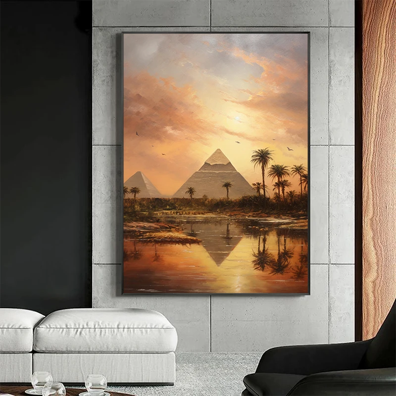 Классический стиль Вашингтон DC Египет Гиза Древняя Греция Парфенон Холст с