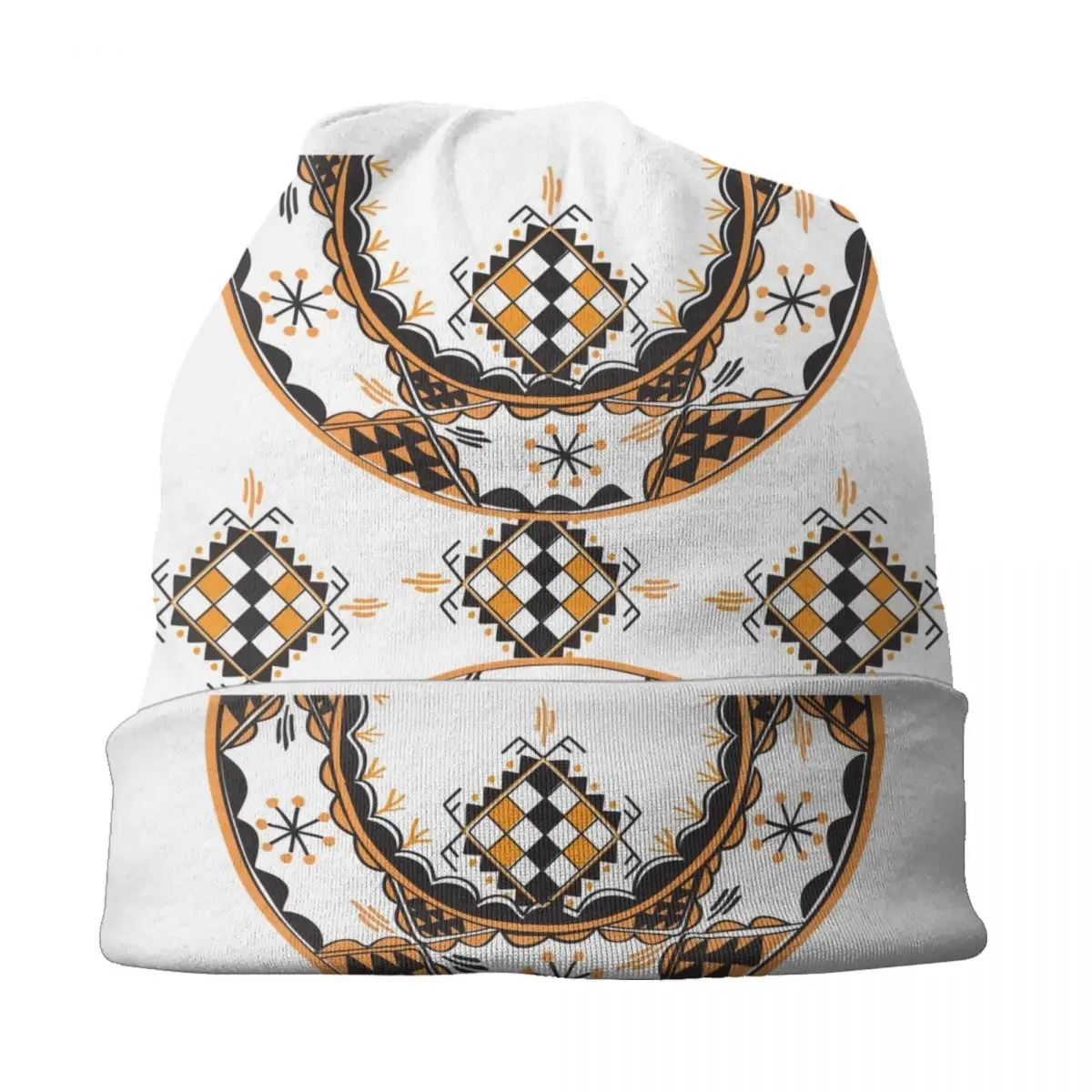 Custom Z Imazighen Skullies Beanies Caps Men Women Unisex Winter Warm Knit Hat Adult Kabyle Berber Amazigh Proud Bonnet Hats