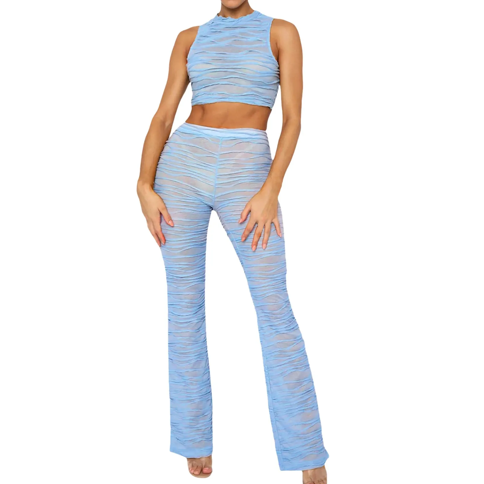 

Женский сетчатый прозрачный жилет в полоску, комбинезон из двух предметов, женский комбинезон, зимний костюм, женские платья для гостей свадьбы, 2023