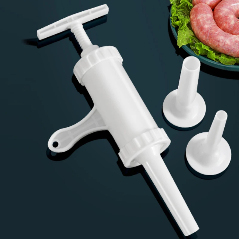 Hand Operated Sausage Meat Stuffer Homemade Manual Plastic S
