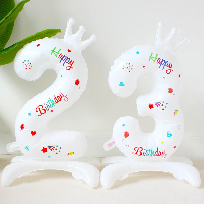 

32 дюйма вечерние чные фигурки в виде короны и цифр на день рождения