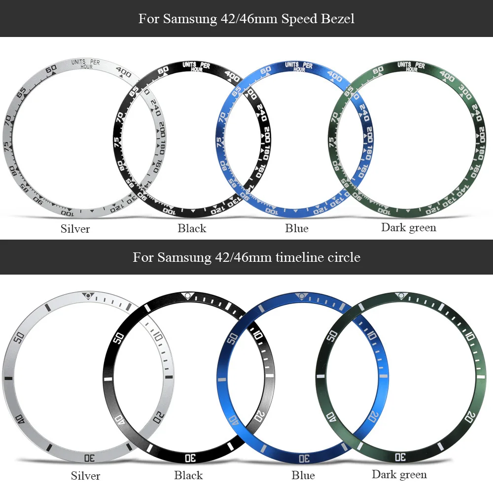 Metal Protective Case for Samsung Galaxy Watch 5 Bezel Ring Sport Adhesive Cover for Watch 4/4 Classic 40 44 42 46mm Bumper Case