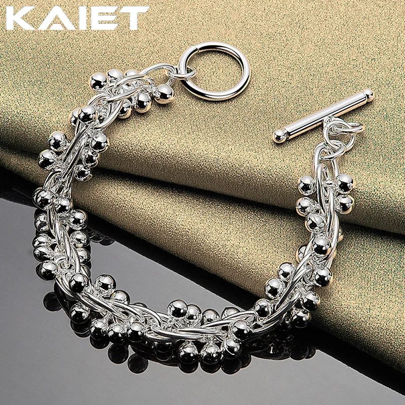 

KAIET Fashion Silver Color Beads Bracelet Wedding Party Charm Accessory OT Chain For Women Jewelry