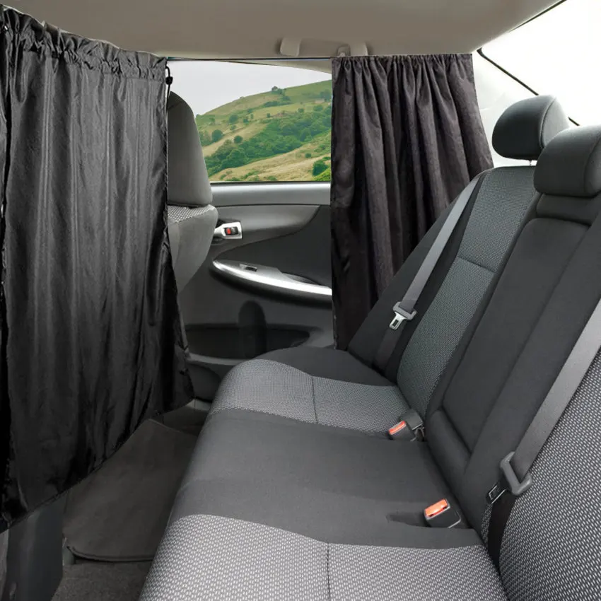 

3pcs/set Taxi Car Isolation Curtain Partition Protection Curtain Commercial Vehicle Air Conditioning Sun Shade Privacy Curtain