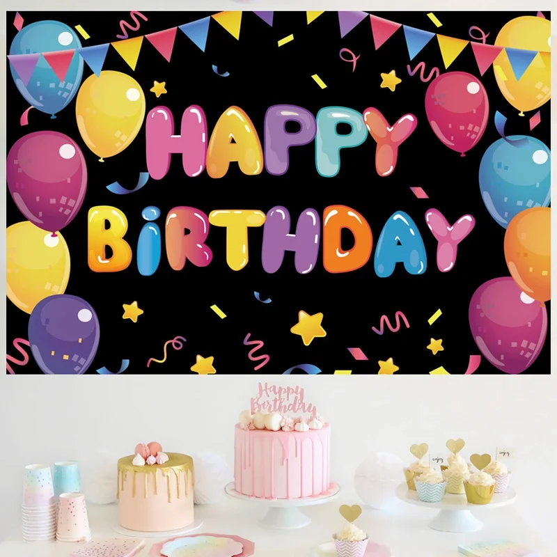 Красочный фон для дня рождения задний украшение дома 2024 подвесной декор товары