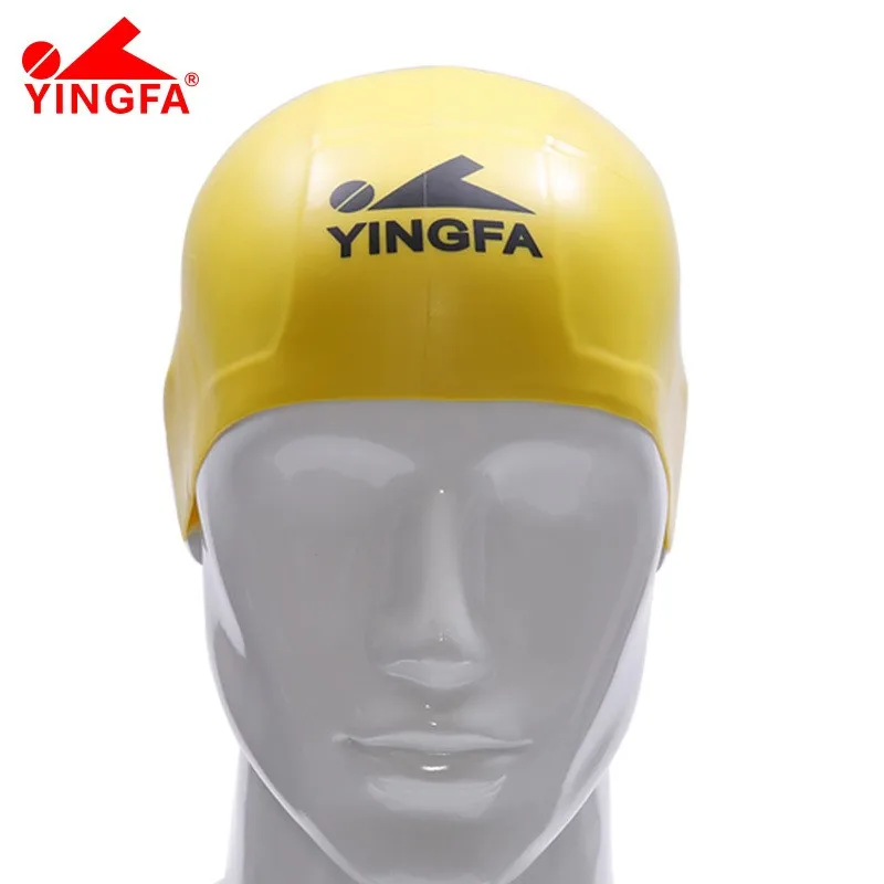 Фото Шапочка для плавания Yingfa/Big: тренировочная, для соревнований, скоростная, комфортная, с 3D-дизайном №4