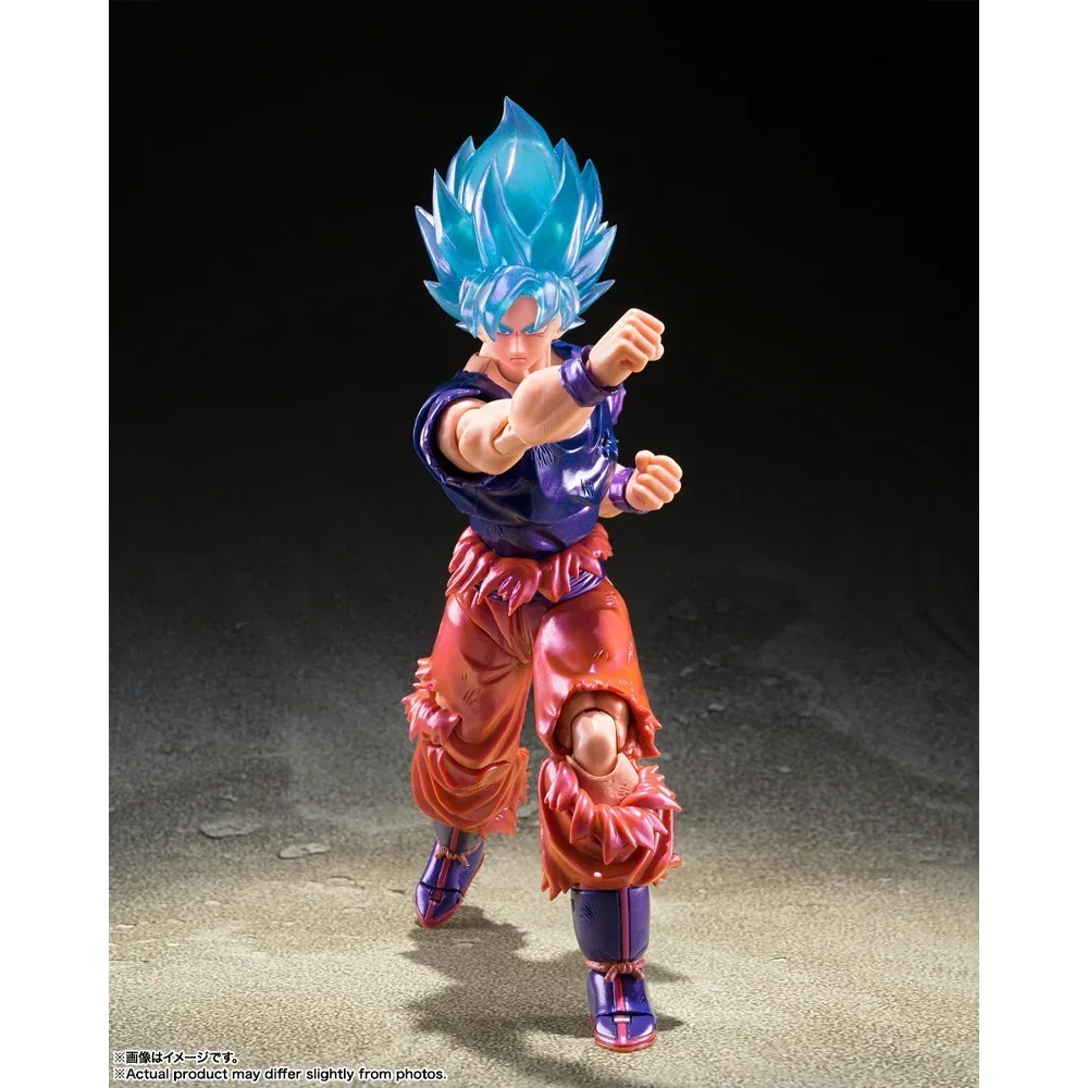 Оригинальная фигурка Драконий жемчуг SHF VJump Super Saiyan God Son Goku Kaio Ken аниме игрушки