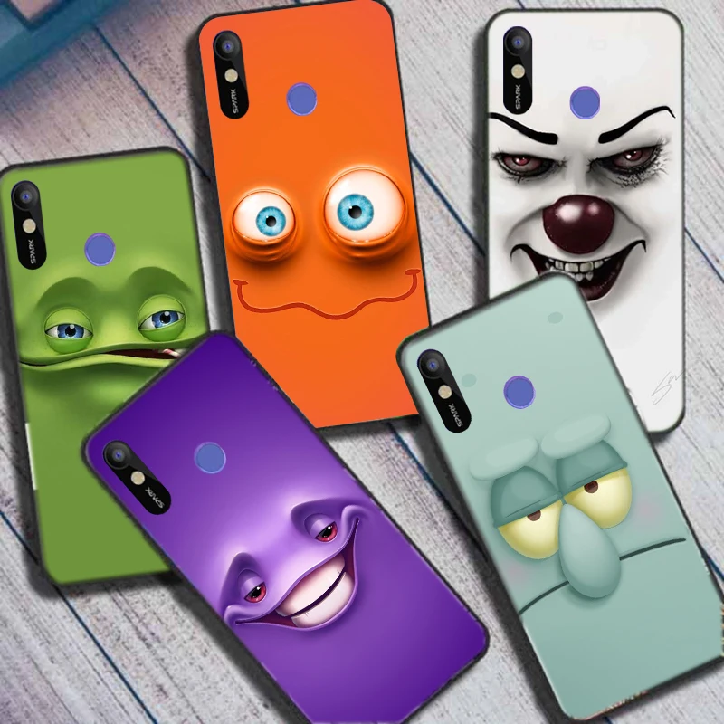 Чехол для Tecno Spark 3 Pro/KB8/спарк3/KB7, из термопластичного полиуретана (TPU), силиконовый, противоударный, с рисунком