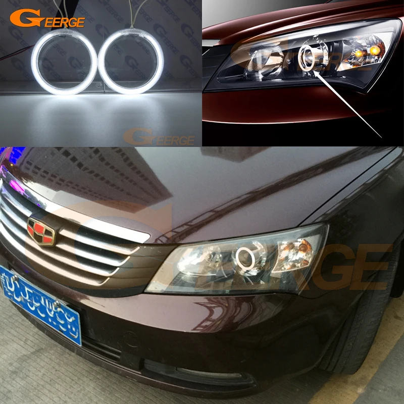 

For Geely Emgrand EC7-RV 7 RV 2009 2010 2011 2012 Excellent Ultra Bright CCFL Angel Eyes Halo Rings Kit Car Accessories