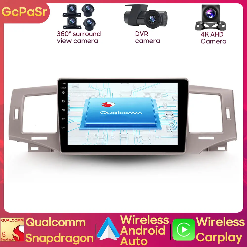 

Qualcomm Snapdragon Car Radio Multimedia Player For Toyota Corolla 9 E120 2004 - 2006 Navigation GPS Wireless Carplay Android