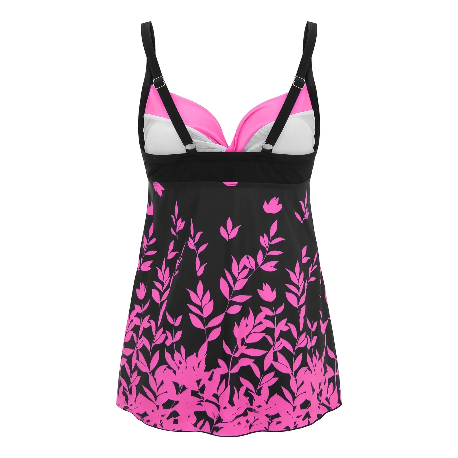 2022 Summer Push Up Swimwear Two-Piece Tankini Swimdress Women Casual Bathing Suit High Waist Swimsuit Female Bikinis Beachwear