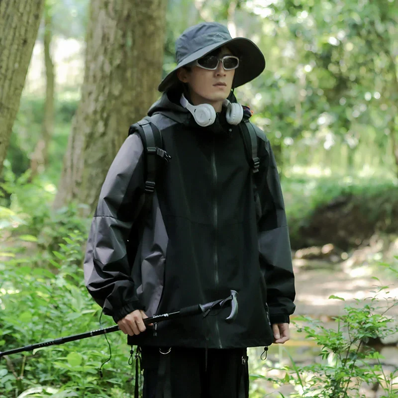 

Men's Spring and Autumn Couples' Soft Shell Coat Windproof and Waterproof Mountaineering Suit with Multi Color Unisex Sportswear