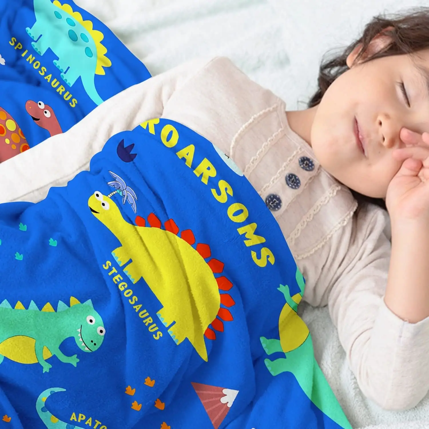 Мягкое одеяло с пространственными узорами для детей удобное и теплое пушистое