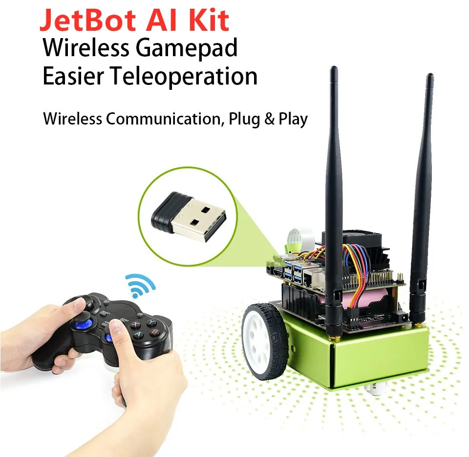 

Waveshare JetBot AI Kit / JetRacer AI Kit OFFICIAL Partner AI Smart Robot Based on Jetson Nano