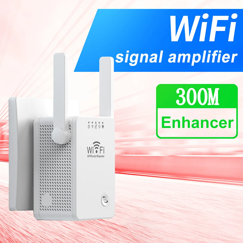 

2.4GHz WIFI Signal Amplifier IEEE 802.11 300Mbps WiFi Rang Extender 3 Modes EU/US Plug 2dBi Antenna with Network Cable for Home