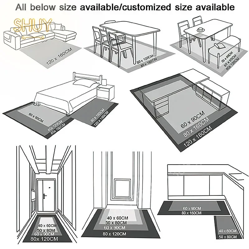 Зеленый ковер в американском стиле для гостиной спальни большой коврик пола