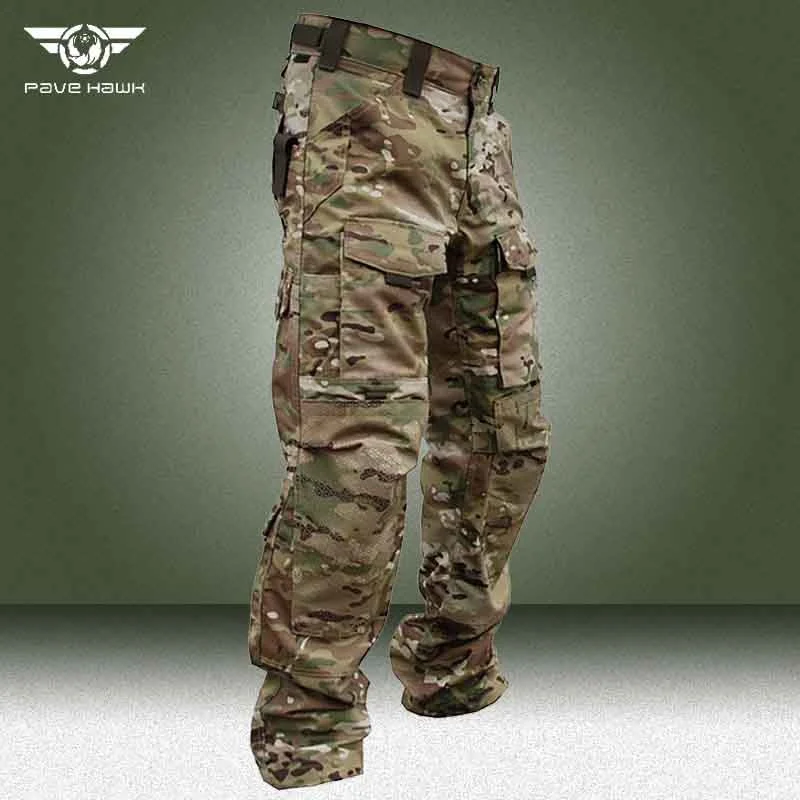 Camo Intruder Tactical Pant Men Military Multi-pocket Wear-resistant Army Cargo Trousers Outdoor Waterproof SWAT Combat Pants