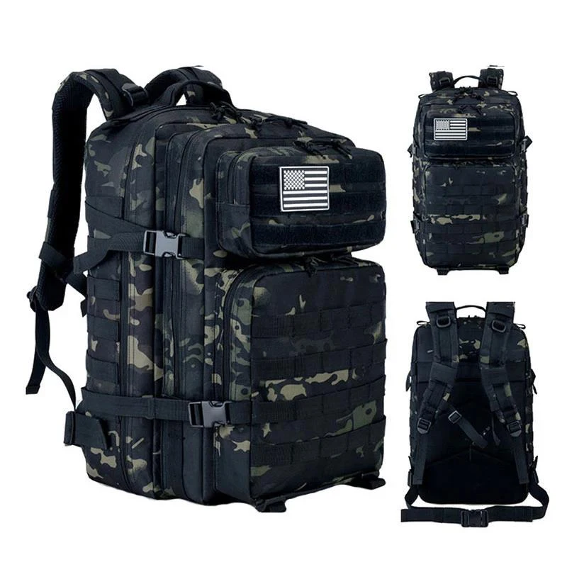 

Армейский тактический рюкзак на 50 л, военный Штурмовой Рюкзак Molle для повседневного использования, рюкзаки, камуфляжный рюкзак, Водонепрони...