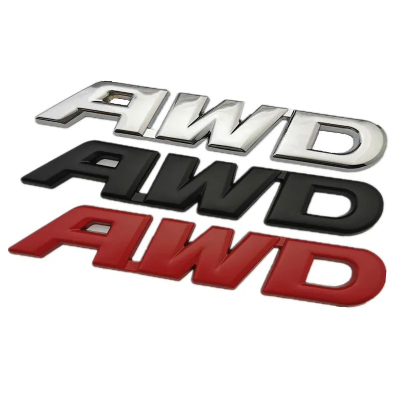 3D металлический значок AWD для кузова автомобиля, эмблема декаля для полного привода 4WD SUV Off Road для Toyota Impreza Subaru Honda V6 on.
