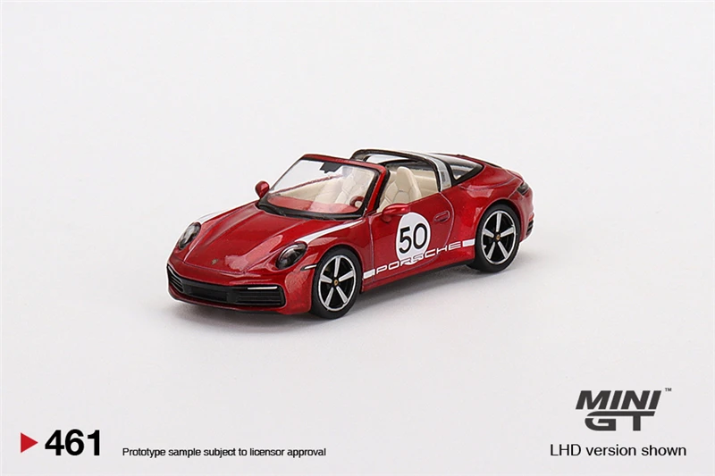

MINI GT 1:64 911 Targe 4S Heritage Design Edition Cherry Red LHD Diecast Model Car