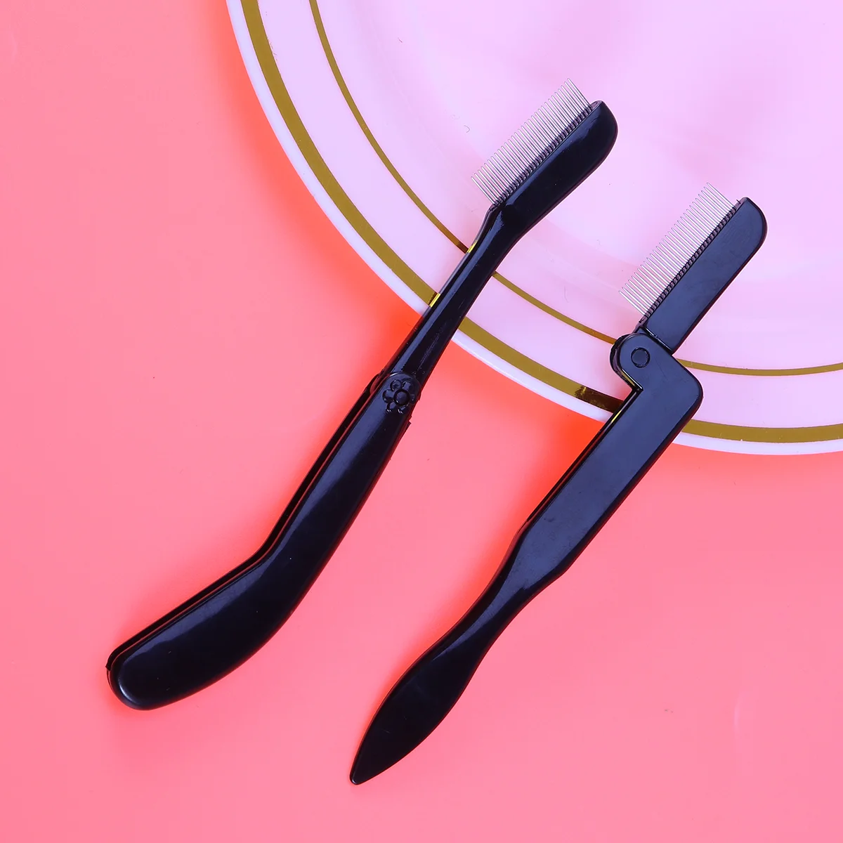 

2PCS Comb Lash Tool Comb Eyelash Comb Curved Comb Brush