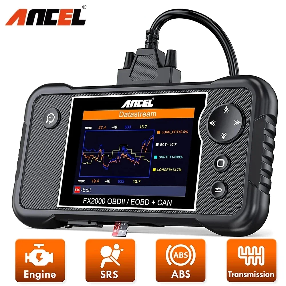 Ancel Fx2000 Obd2 Сканер Автомобильный Считыватель Кодов Abs Srs Подушка Безопасности
