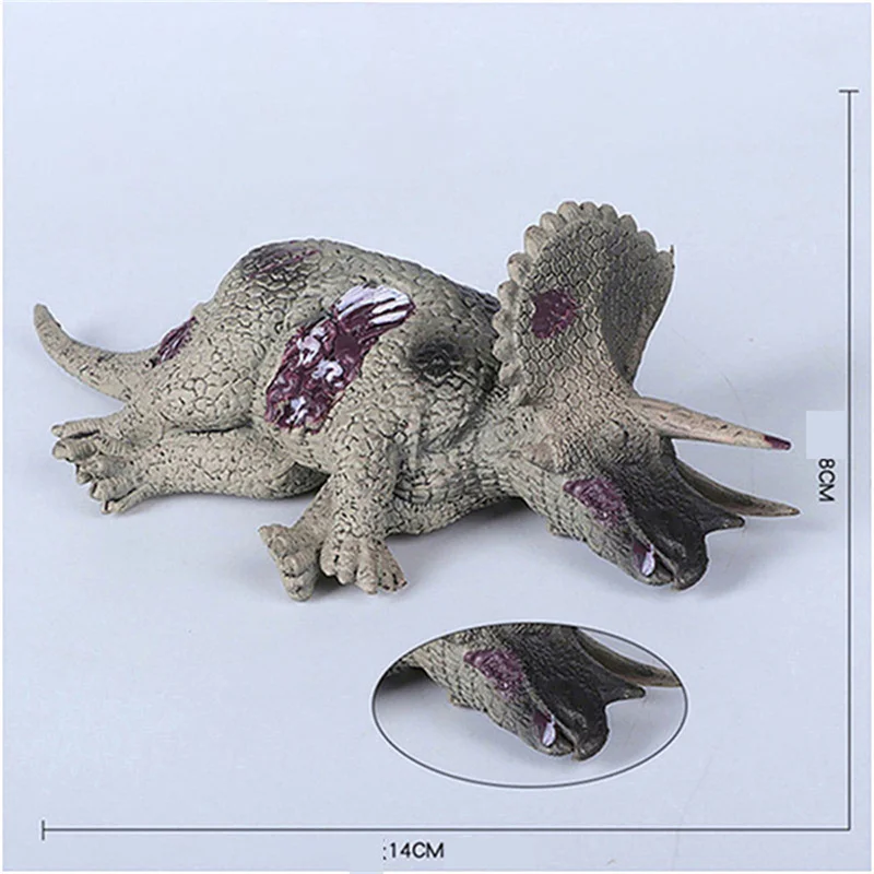 Реалистичные Модели Динозавров Jianlong Triceratops Stegosaurus модель трупа фигурки