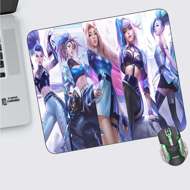 

Игровой коврик для мыши в стиле аниме, игровой коврик для клавиатуры LOL KDA, компьютерный Настольный коврик, коврик для мыши, коврики для шкафа...