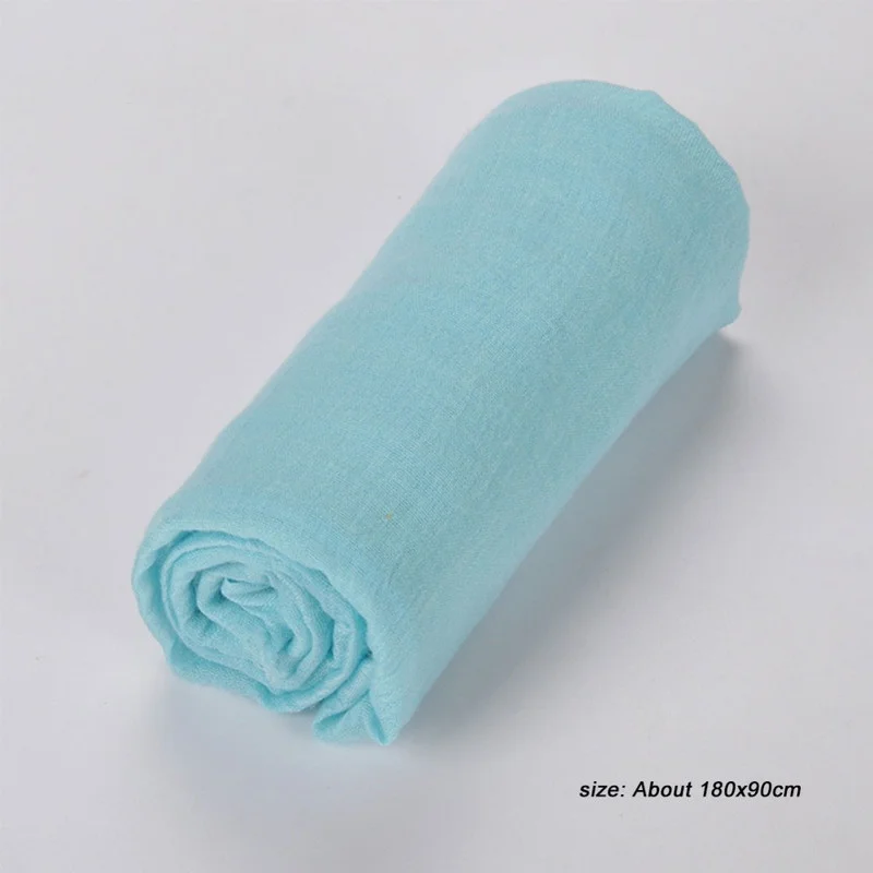 Летние мягкие хлопковые шарфы Sparsil для женщин, ретро-стиль с кисточками, однотонные, размер 180х90 см, тонкие оберточные платки, хиджаб, пляжный отдых.